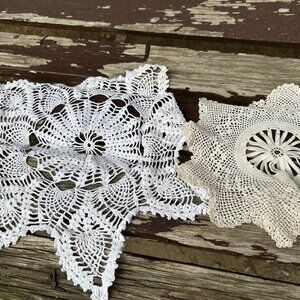 Pair of Doilies, 12" and 8"